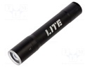 Torch: LED; IP54; 400lm; L: 179mm; W: 32mm; Range: 120m; 6000K