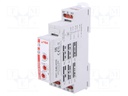 Timer; 1s÷10days; DPDT; 24VDC/8A,250VAC/8A; 230VAC; DIN; -20÷50°C