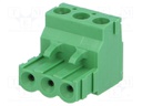 Pluggable terminal block; Contacts ph: 5.08mm; ways: 3; straight