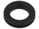 Grommet; black; UL94HB; TPR