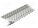 Profiles for LED modules; edge; natural; L: 1m; aluminium