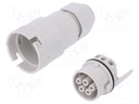 Connector: AC supply; screw terminal; female; 9÷12mm; 1÷2.5mm2