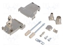 D-Sub; PIN: 15; plug; female; soldering; for cable; black