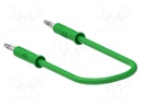 Test lead; 60VDC; 30VAC; 6A; banana plug 2mm,both sides; Len: 0.5m