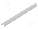 Cover for LED profiles; white; 2m; Application: PEN8; V: I; push-in