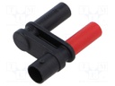 Adapter; banana 4mm plug x2,BNC socket; 3A; 1kV; insulated