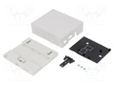 Enclosure: for computer; Raspberry Pi B+; ABS; grey