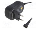 Power supply: switched-mode; 1A; 12W; Plug: EU; 100÷230VAC