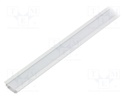 Profiles for LED modules; white; recessed; natural; L: 1m
