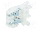 Splice terminal: rail; 0.5÷10mm2; ways: 1; terminals: 2; white; 690V