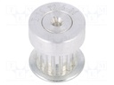Belt pulley; T2.5; W: 4; 6mm; whell width: 16mm; Ø: 10.6mm; aluminium