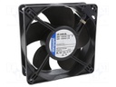 Fan: EC; axial; 230VAC; 119x119x38mm; 100m3/h; 25dBA; ball bearing