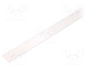 Cover for LED profiles; transparent; 1m; V: B; slide