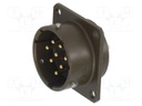 Connector: circular; socket; male; PT/451; 7.5A; 600V; PIN: 8; olive
