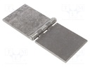 Hinge; Width: 200mm; steel; H: 80mm; V: without coating,for welding