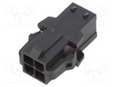 Connector: wire-board; Colour: black; plug; male; -40÷105°C; PIN: 4