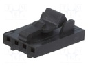Plug; wire-board; female; AMPMODU MTE; 2.54mm; PIN: 4; w/o contacts