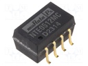 Isolated Board Mount DC/DC Converter, Miniature, ITE, 1 Output, 1 W, 12 V, 83 mA