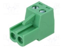 Connector: pluggable terminal block; VD; 8A; 300V; plug; PIN: 2