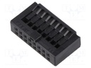 Plug; wire-board; female; RA; 2.54mm; PIN: 16; w/o contacts