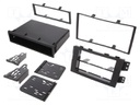 Radio mounting frame; Kia; 1 DIN,2 DIN; black