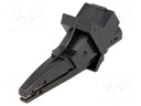 Crocodile clip; 20A; 1kVDC; black; Grip capac: max.25mm