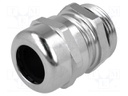 Cable gland; M16; IP68; Mat: brass; Body plating: nickel
