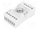 Socket; PIN: 11; 10A; 250VAC; Mounting: DIN,on panel; Series: R15