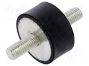 Vibration damper; rubber