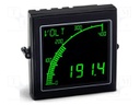 Meter: multifunction; digital,mounting,programmable; on panel