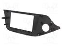 Radio mounting frame; Kia; 2 DIN; piano brown
