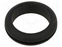 Grommet; black; UL94HB; TPR