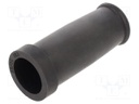 Grommet; caoutchouc; L: 80mm; -20÷80°C; Øcable: 25mm; black
