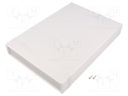 Enclosure: with panel; 1598; X: 200mm; Y: 40mm; Z: 280mm; ABS; grey
