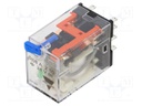Relay: electromagnetic; DPDT; Ucoil: 24VDC; Icontacts max: 10A