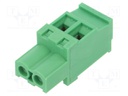 Pluggable terminal block; 5.08mm; ways: 2; angled 90°; plug; 300V