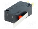Microswitch SNAP ACTION; with lever; SPDT; 5A/250VAC; ON-(ON)