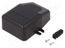 Enclosure: for power supplies; with fixing lugs; X: 60mm; Y: 85mm