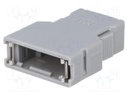 Plug housing; PIN: 20; unshielded; Locking: latch; for cable