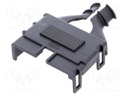 Cable hood and fastener; female; Mega-Fit; PIN: 12; Layout: 2x6
