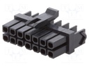 Plug; wire-board; female; Micro-Fit TPA; 3mm; PIN: 14; w/o contacts
