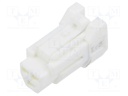 Connector: wire-wire/PCB; DF62W; crimped; straight; PIN: 3; plug