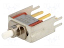 Switch: push-button; Pos: 2; SPDT; 1A/120VAC; 1A/28VDC; none; 50mΩ