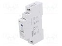 Power supply: switched-mode; for DIN rail; 15W; 5VDC; 2.4A; 3kV