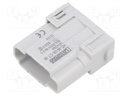 Connector: HDC; male; 500V; 16A; PIN: 6; crimped; -40÷125°C; UL94V-0
