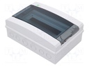 Enclosure: for modular components; IP65; light grey; ABS; 400V