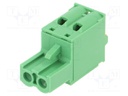 Connector: pluggable terminal block; HW; 10A; 300V; plug; female