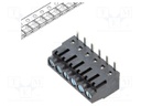 Connector: PCB terminal block; TZ; 10A; 300V; terminal; PIN: 6; 5mm