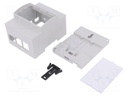 Enclosure: for computer; Raspberry Pi 3 B; ABS; grey; X: 71.3mm