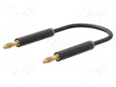 Test lead; 60VDC; 30VAC; 19A; banana plug 4mm,both sides; Len: 2m
